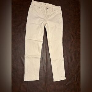 Talbots Flawless Cream Slim Ankle Pants / 4P